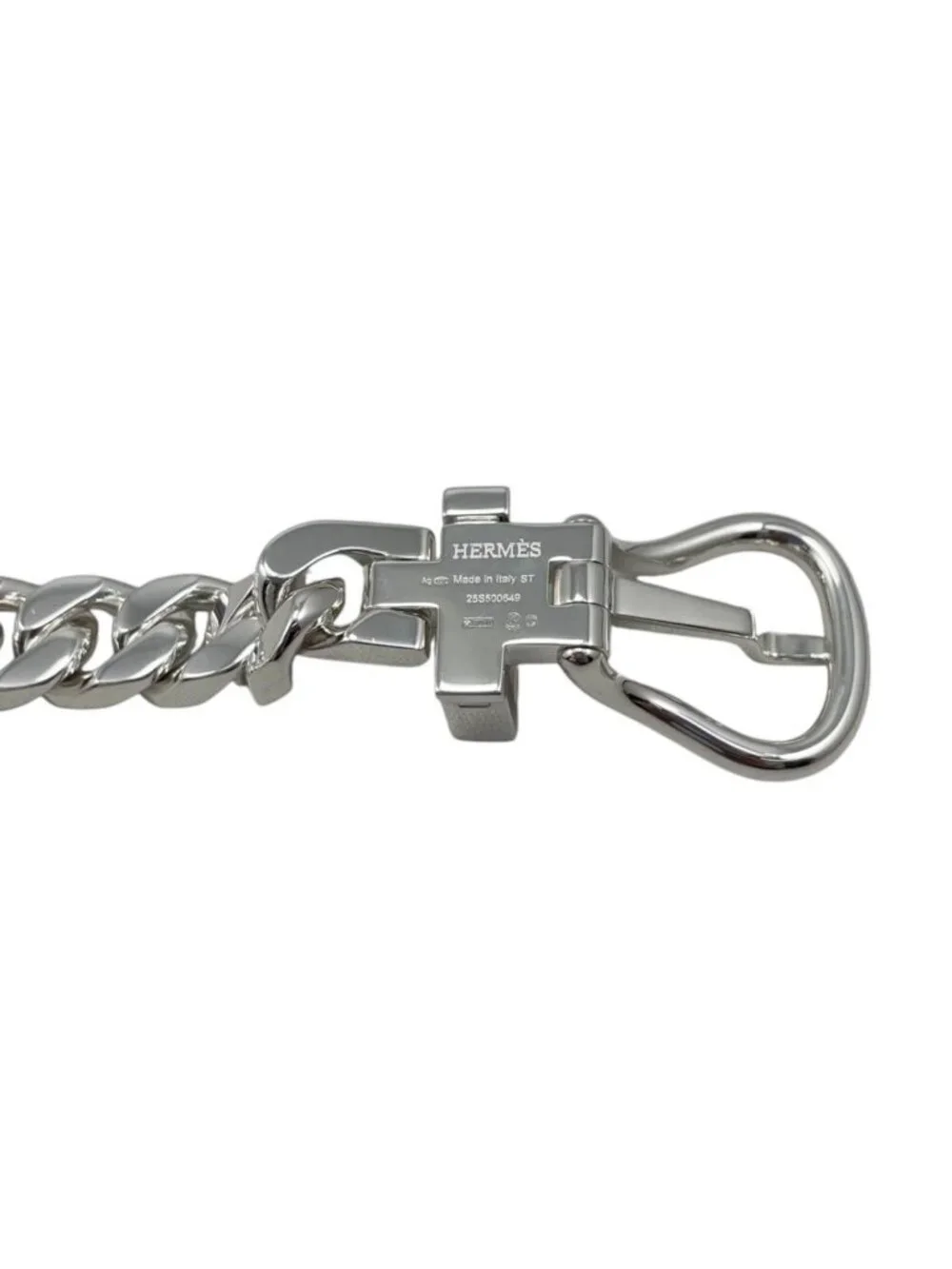 Hermes Bracelet Boucles Sellier PM ST Silver